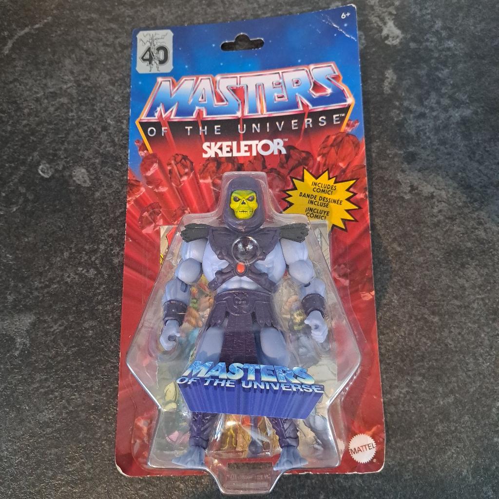 Original verpackte Masters of the Universe Skeletor Figur.

Versand ist möglich gegen Aufpreis.

Bei Interesse gerne melden.

Privatverkauf, keine Garantie und Rücknahme.