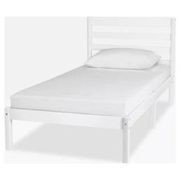Kaycie Single Bed Frame White

Made from pine. Painted in a classic clean white finish, it looks great in any decor.

💥 New/other. Partly assembled💥

Mattress not included

Maximum user weight 100kg.
For ages 4 years and over
Frame size L198.4, W97.3, H92.5cm

💥 Check our other furniture 💥