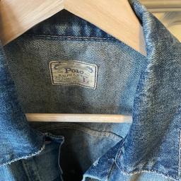 Ralph Lauren denim jacket worn once size L
Unwanted Christmas gift cost £200 from Ralph Lauren store will take £120