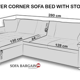 From Sofa Bargain Dover Corner Sofa bed with Storage in Grey.

1 and half year old and in good condition (tear on both side of the arm chair, a burned mark and two water stains – Shown on the pictures).

Velvet Fabric, designed to fit seamlessly into any living space Crafted with a sturdy wooden frame and sinuous springs.

Collection ONLY. Message me for more info and pictures. Open to negotiate 