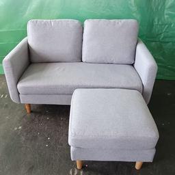 Habitat Remi 2 Seater Fabric Chaise - Light Grey

🔶ExDisplay🔶

Made from 100% polyester.
Wooden feet.
Removable seats with foam fibre wrap filling.
Removable cushion(s) with fibre filling
Size H82, W140, D80cm.
Floor to seat height: 40cm.
Depth of seat: 48cm.
Height of seat back: 40cm.
Width of seating area between arms: 117cm.
Height of arm rest: 62cm.
Weight 46kg.
Dry clean only.
Plump cushions regularly to maintain shape
Maximum user weight 200kg

🔶Check our other items🔶