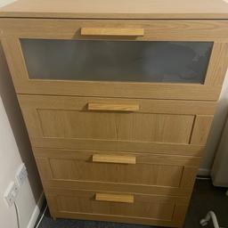 IKEA MALM chest of 4 drawers. Width: 80 cm, Depth: 48 cm, Height: 100 cm. Some small marks, see photos.