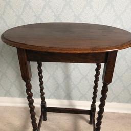 Oval table with twisted legs