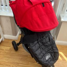 💥💥 £55 NO OFFERS💥💥

Preloved baby jogger city mini in red/black

Comes complete with matching footmuff 
No raincover 

Suitable from birth to 15kg 
Very large extendable hood with viewing windows and extra ventilation on the back for warmer days
Reclines flat 
5 point harness
Shopping basket
Extra basket at the back of the seat
Lightweight
Front swivel and lockable wheel
Brakes

Does have some slight marks on inside of hood mainly and a couple on the crotch pad but not really that noticeable 
General wear and tear on wheels as it’s a used pram 

Has been cleaned and ready to go 

COLLECTION ONLY FROM BRADFORD BD5 

Sorry I will not post. Won’t swap. Won’t save. No offers. Won’t accept timewasters. Cash only payment. Sold as seen. First come first served 
💥💥 £55 💥💥