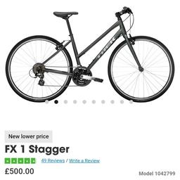 Trek 2024 FX 1 Stagger less then a week old purchased on Monday 25th March 2024 booked in for a service in 4-6 week's time free delivery if local and cycling distance