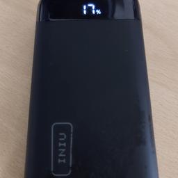 INIU Power Bank, 20000mAh Fast Charging Portable Charger, 22.5W Powerbank with USB C Input & Output. The outside is a little worn, but its perfectly functional. Comes with USB C to iPhone cable. Accepts other types of standard USB cables, and USB C to USB C etc.

Grab a bargain. Collection from Stone, Staffordshire (ST15 Postcode). Thanks :)