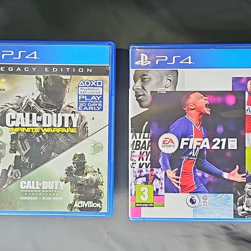 Playstation PS4 Games Call of Duty Infinite Warfare Legacy Edition & FIFA 21

£5 for both games