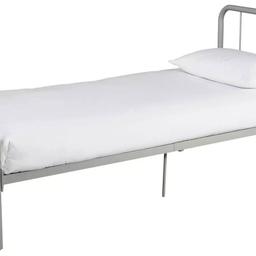 Charlie Single Metal Bed Frame - Silver

Mattress NOT included

💥New/other. Flat packed in the box💥
 
Part of the Charlie collection
Single bed.
Silver bed with a metal frame.
Includes metal slats
Frame size L196.8, W95.5, H80.4cm

💥 Check our other items 💥