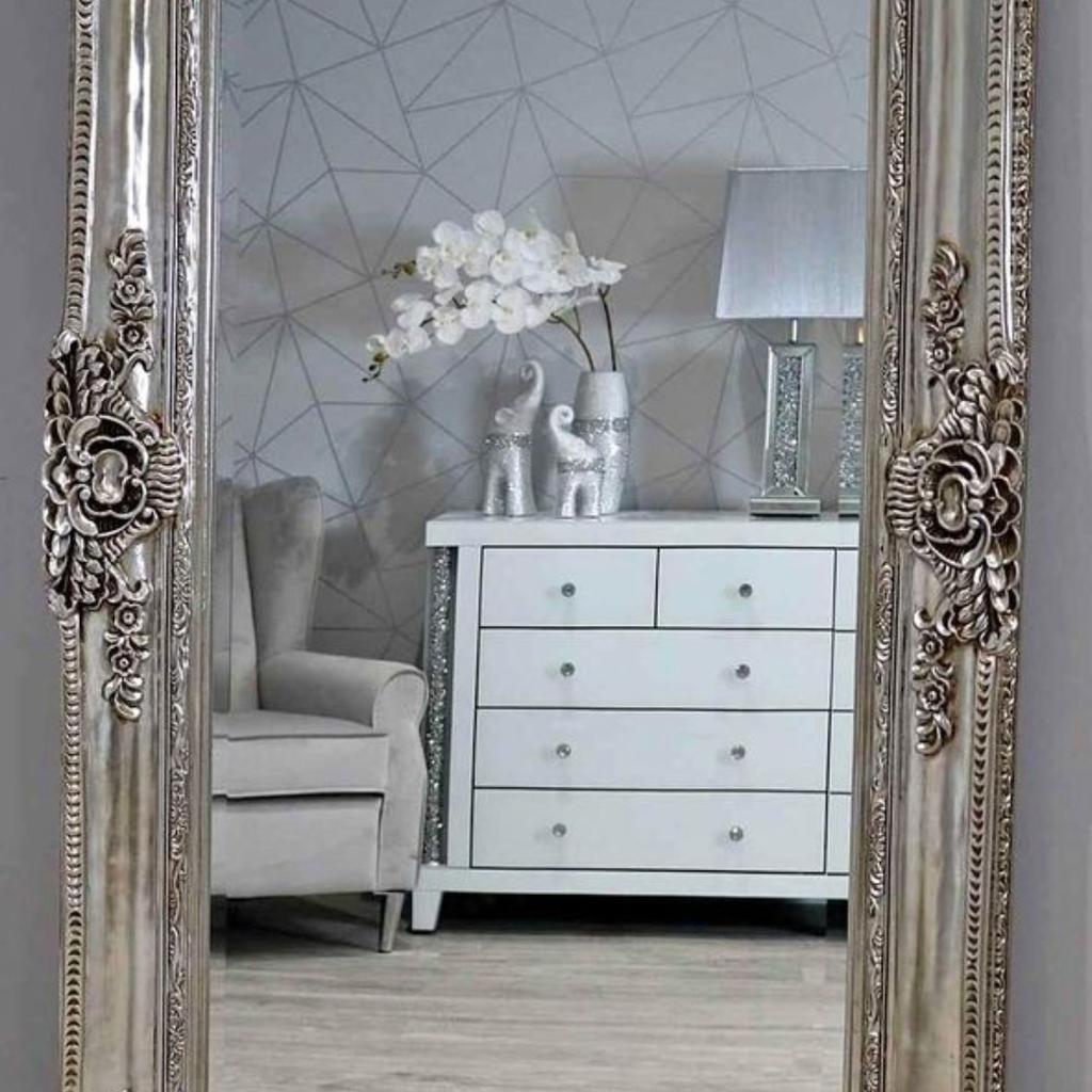 band new champagne mirror.

measurements 202cm x 103cm

can deliver for free