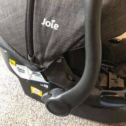 Excellent condition 
Grey
With isofix, rain cover and buggy adapters
Collection only