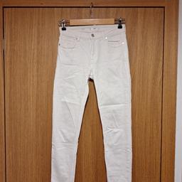 Jeans, weiss/creme, Gr. 36, Mango, wie neu