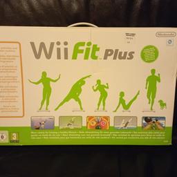 New in box, never opened.

Get yourself fit and healthy with this amazing Official Nintendo Wii Fit Balance Board and Wii Fit Plus game bundle. Experience a fun and interactive way to exercise with this incredible gaming system that lets you track your progress and set new fitness goals. Enjoy hours of entertainment while you workout and achieve your health and fitness goals with ease.

This bundle comes complete with the balance board, Wii Fit Plus game, box, and manual.