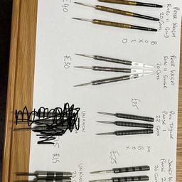 Different sets of darts for sale