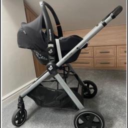 Good condition 
Travel system 
Includes bassinet 
Car seat 
Base