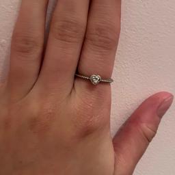 Genuine Pandora sparkling heart ring. Size 54 brought for £35 so reasonable offers please. Light scratches will polish out.