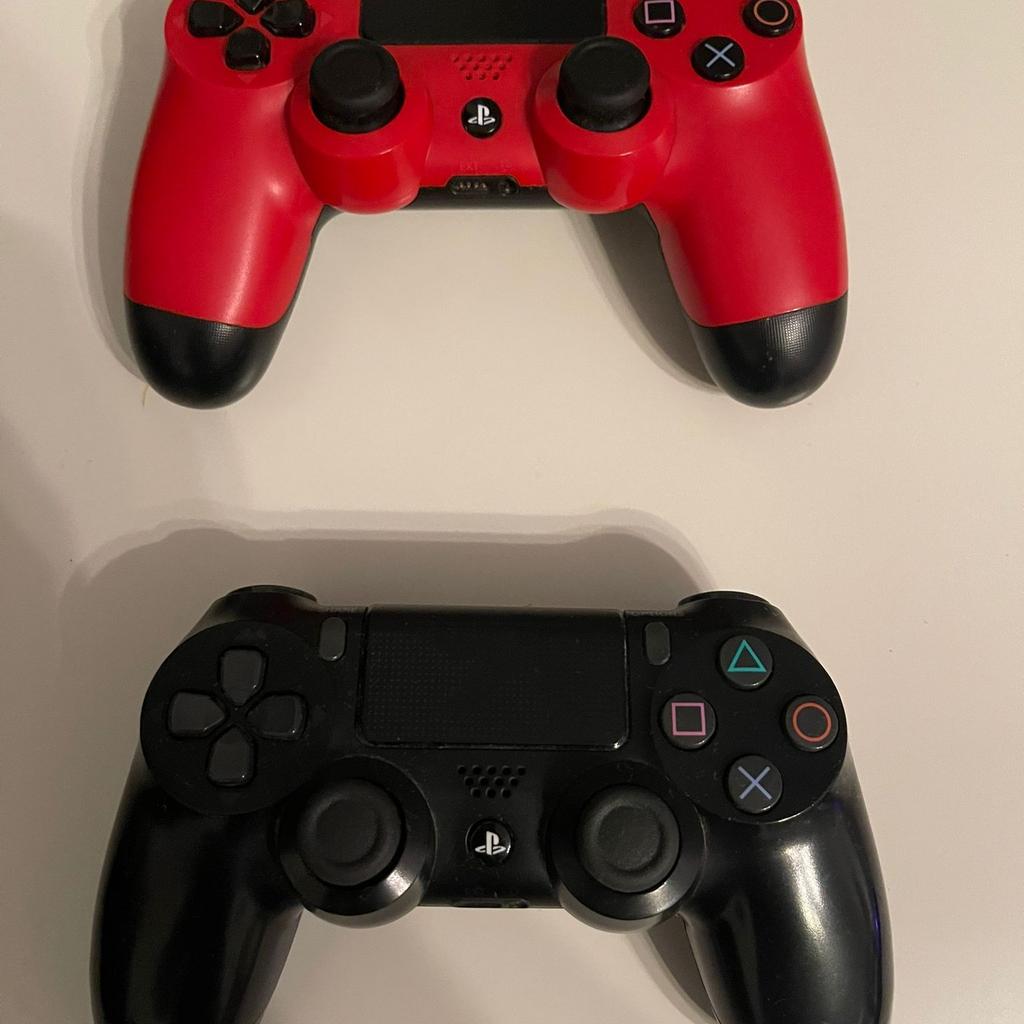 Take advantage of this offer! Selling a PlayStation 4 with 1TB storage in perfect condition, featuring two controllers: one red, functioning perfectly, and one black with joystick issues.

The complete package includes:

- PS4 Console
- Power Cable
- HDMI Cable
- Black Sony DualShock 4 Controller
- Red Sony DualShock 4 Controller

And the 9 games:

- Grand Theft Auto V
- FIFA 15
- Watch Dogs - Special Edition
- The Order 1886
- The Last Of Us - Remastered
- Far Cry 4 - Limited Edition
- Call Of Duty - Ghosts
- Call Of Duty: Black Ops III
- Call Of Duty: Modern Warfare

Don't miss out on the chance to enjoy hours of fun with this incredible offer. Contact me now!