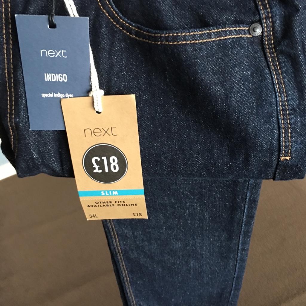 Brand new next jeans colour indigo size 34w long leg no offers £12.50 and collection only