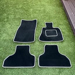 A set of car mats, came out of my BMW X5 F15. Black good quality fit and finish, edge trimmed in grey. There’s no fixings on the back (pic. 5) so I had some Velcro tape and just used that but you can use them without depends on what you have in your car. 
Collection from EN8 7EL