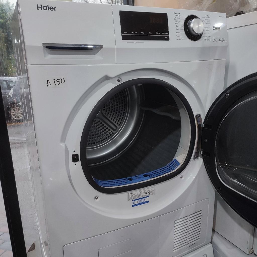 **SALE TODAY** LIKE NEW White 8kg Haier A++ Energy Heat Pump Tumble Dryer ONLY £150!

Fully working - provided with 2 month warranty

Local same day delivery available

The tumble dryer is in very good condition

contact no: 07448034477

We also sell many more appliances, please feel free to view in our showroom.

SJ APPLIANCES LTD

368 Bordesley Green
B9 5ND
Birmingham

Mon-Sat: 10am - 6pm
Sun: 11am - 2pm

Thank you 👍