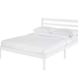 Kaycie Small Double Wooden Bed Frame - White

🔶New/other. Flat packed in the box🔶

Part of the kaycie collection.
Wooden frame.
Base with wooden slats.
No storage.
Size W128.3, L198.4, H92.5cm.
Height to top of siderail 33cm.
24cm clearance between floor and underside of bed.
Weight 22kg.

🔶 Check our other items🔶