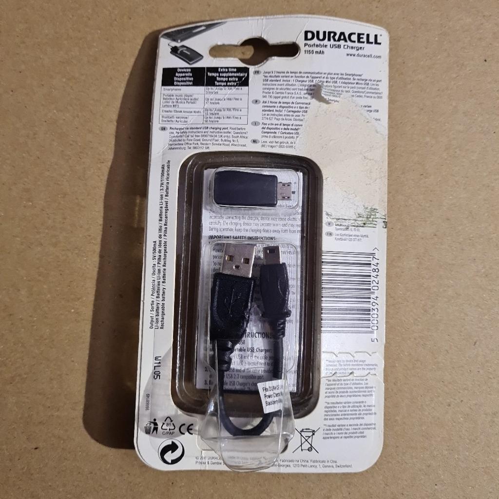 duracell portable USB charger, collection only