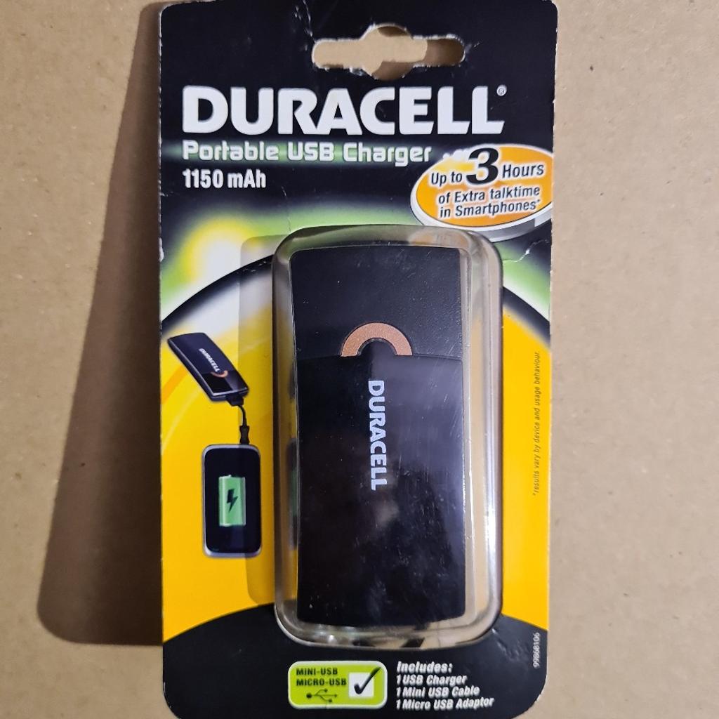 duracell portable USB charger, collection only
