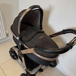 Pram will be thoroughly cleaned before handed over it comes with one rain cover and the cosy toes for both seats open to offers collection only