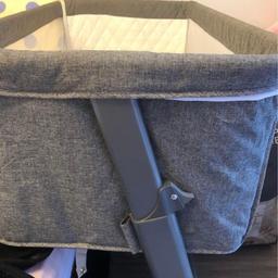 in good condition
everything show in pictures
offer please not free
Babylo Cozi Sleeper bedside crib grey
Acceptable condition, can have side open attached to bed or side closed and used as standard cot
Height is adjustable to align with bed
