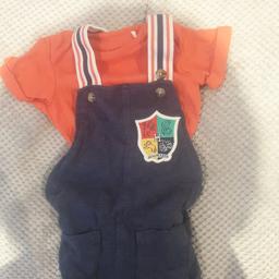 m and s Harry Potter dungarees. 3-6 months blue and orange