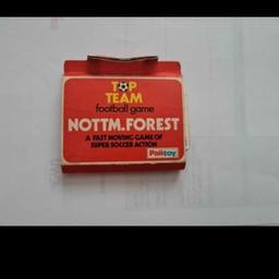 Vintage Top Team Football Game Nottingham Forest by PALITOY Full Set 1979/80 season NFFC.

All 24 cards present, plus rules and outer card box,in good condition..Can bring to any nottingham forest home matches.