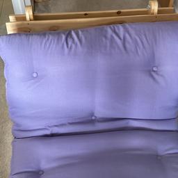 Single child/ teen futon chair that turns into a bed. Brought for family but not used as they didn’t stay. It’s been stored since.