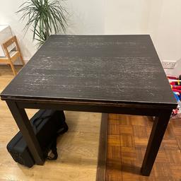 Used IKEA solid wood 4-6 seater extendable dining Room Table. . Table will be disassembled for collection. 