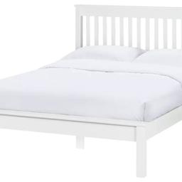 Habitat Aspley Double Wooden Bed Frame - White

Mattress NOT included

💥 ExDisplay. Flat packed💥

Part of the Aspley collection.
Wooden frame.
Base with wooden slats.
No storage.
Size W147, L203, H102cm.
22cm clearance between floor and underside of bed.
Weight 31.8kg.
Total maximum user weight 220kg

💥Check our other items for sale💥