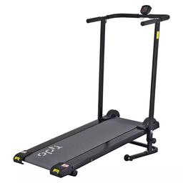Opti Non-Motorised Folding Treadmill

💥ExDisplay💥

1 level of incline.

Console including: speed, time, distance, calories and scan.

Maximum user weight 100kg (15st 10lb).
Folds for storage.
Running surface size L104, W32.8cm.
5 display functions.
Batteries required 2 x AA (included) .
Size H120, W60, D120cm.
Size folded H117, W59, D45cm.
Weight 21.5kg.
Transportation wheels.

💥Check our other items for sale💥