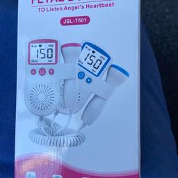 Fetal Doppler to hear baby’s heartbeat in womb
New and unused 
Requires 2 AA batteries