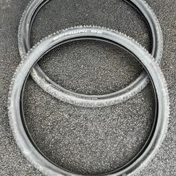 BARGAIN. 

PAIR OF SCHWALBE SMART SAM 

MOUNTAIN BIKE TYRES

SIZE 

29x2.25 

EXCELLENT / AS NEW CONDITION

PURCHASED RECENTLY 

WITH

LOW USEAGE 

DUE TO BIKE BEING SOLD 

BARGAIN 

£30 

LOCAL DELIVERY / MEET UP POSSIBLE