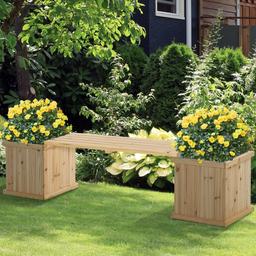 37L Wooden Garden Planter & Bench Combination Garden Raised Bed Patio Park Natural 176 x 38 x 40 cm
Collection St2 8bg