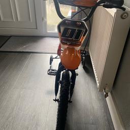 Boys bike age 5-7
Like new, only used 3 times.
Matching full helmet