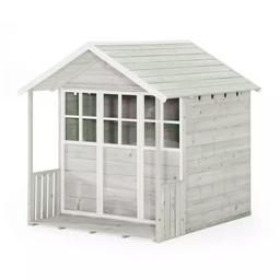 Plum Deckhouse Wooden Playhouse - Warm Grey

💥ExDisplay. Flat packed in the box💥Item is in very good overall condition item that may have small cosmetic defects as marks, scratches classified as reopen and repacked in box

Pre painted in grey and white wash trim.
Wooden decked mini veranda feature.
Perspex windows and swinging front door.
Apex style roof
Comes with matching colour pop floor
Size H138, W136, D136cm.
Weight 40kg.
Maximum user weight: 50kg.
Packed flat.
Made of wood.
For ages 3 years and over

💥Check our other items💥