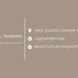Are you ready to elevate your space with top-quality plastering craftsmanship? 
With over half a decade of dedicated experience, Majestic Plaster is your trusted partner for all your plastering needs. We pay attention to every detail, ensuring flawless results that exceed your expectations. With Majestic Plaster, professionalism is at the core of everything we do. Expect clear communication, punctuality, and respect for your property.
Your satisfaction is our priority. We take strive in delivering results that not only meet but exceed your vision, leaving you with a space you'll love for years to come.
Contact us today to schedule a free consultation and take the first step towards transforming your space into a masterpiece!

I look forward to hearing from you, 
Mike