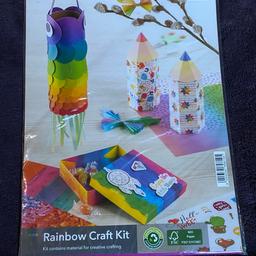 Get creative with this 175 piece rainbow craft kit from Crelando! Perfect for children's crafts or anyone wanting to explore their artistic side. The set includes a variety of crafts sets and kits to help you bring your ideas to life. 

With a range of colours and materials to choose from, you can let your imagination run wild and create unique pieces that are sure to impress. From paper crafts to jewellery making, this kit has everything you need to get started. So why wait? Let your creativity shine with this amazing craft kit from Crelando.