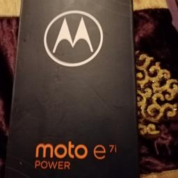 brand new Motorola e7i Phone unlocked in blue colour and it comes with a tampered glass and book cover only collection and no time wasters and I will not post out I also got a Nokia 1.4 selling at £100.00 