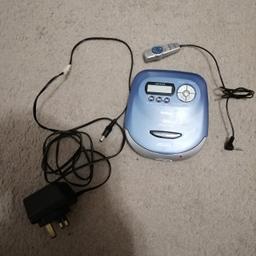 Goodman cd player with power cable but also battery operated for portable use, the cable has a slight nick in it but still works

Can post or deliver at buyers expense