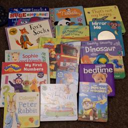 large selection of baby board books