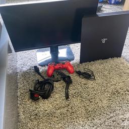 PS4 pro 1 terrabite and acer monitor and 1 controller selling due to upgrade no longer being used
