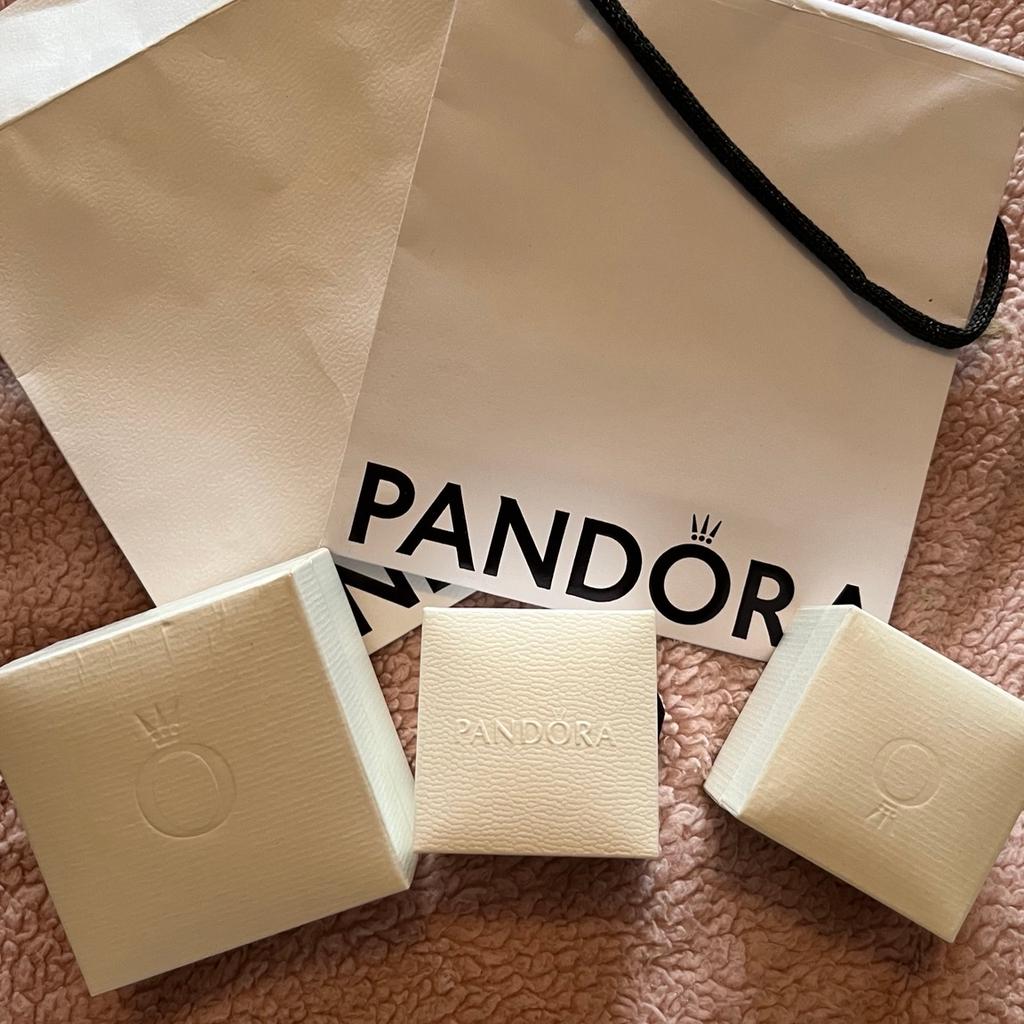 Pandora bags x 2 and 3 pandora boxes