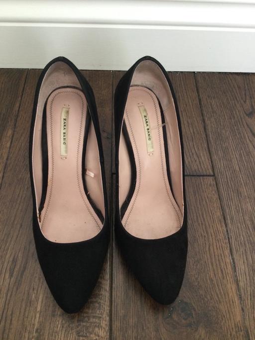 Buy & Sell South East London Croydon - Photos for Zara Basic Black Suede heels Size 3