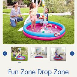 Little Tikes Fun Zone Drop Zone 
Can be used inside or outside. 
Comes with coloured balls.
Signs of minor wear and tear due to storage.
Played with a few times but just sitting in storage.
RRP for £119.99.
£50 ONO.
Collection from Mexborough or will deliver up to 10 mile for £5.
Will be dismantle upon purchase.