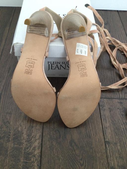 Buy & Sell South East London Croydon - Photos for Plein Sud Jeans Peach Suede Strappy Heels