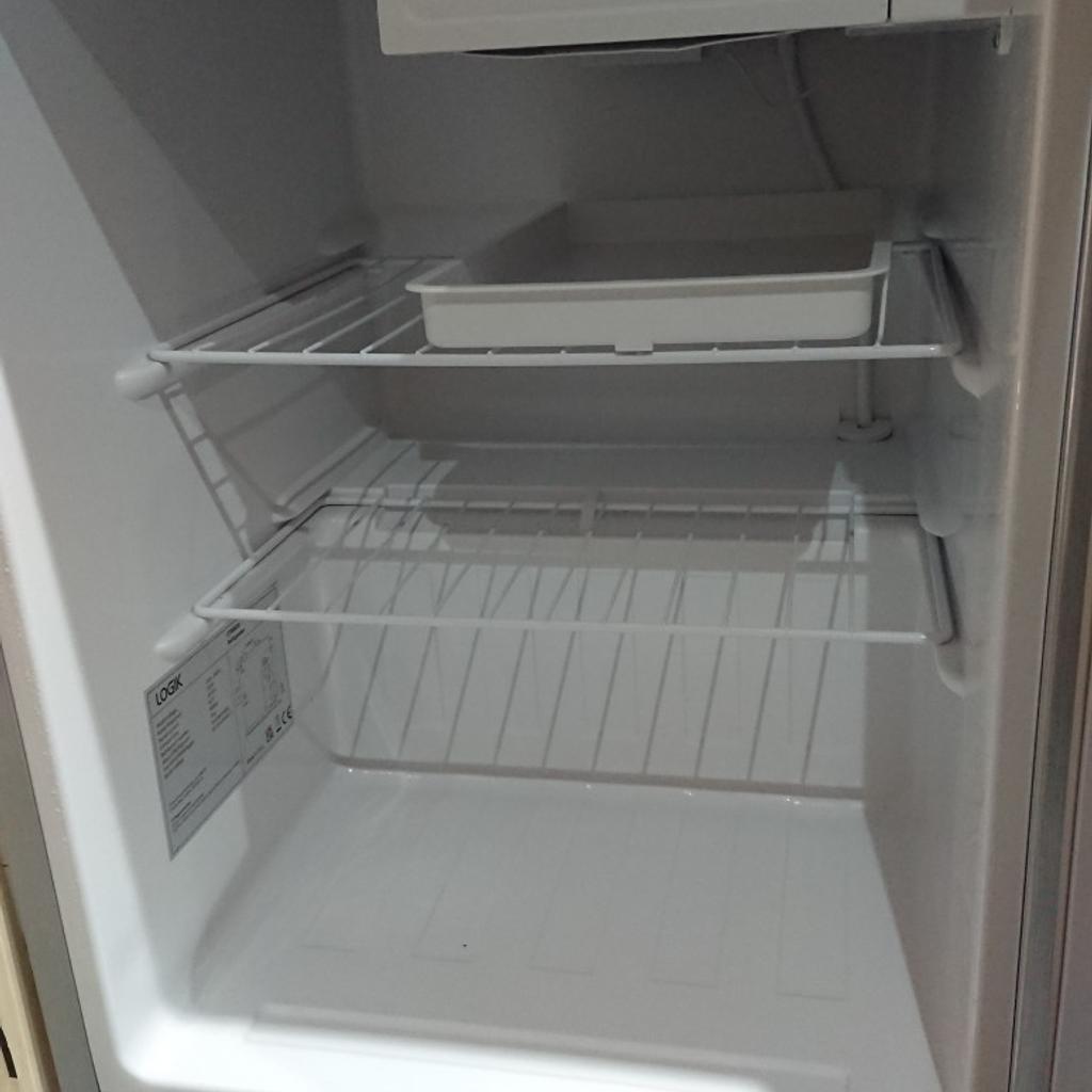 Small fridge from Currys. Freezer section only good for ice cubes. 64 x 44 x 51. 67 litres capacity. Cost £119 new.